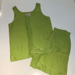 Joy Perreras (Rialto Collection) Lime Green Matching Set (Silk Blend)